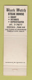 Matchbook Cover - Bob Feagan's Black Watch Steak House Temple City CA
