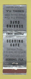 Matchbook Cover - Sebring Cafe Sebring FL