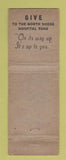 Matchbook Cover - Belgrave Oldsmobile Great Neck LI NY WEAR