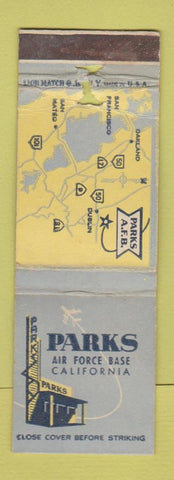 Matchbook Cover - Parks Air Force Base CA WORN