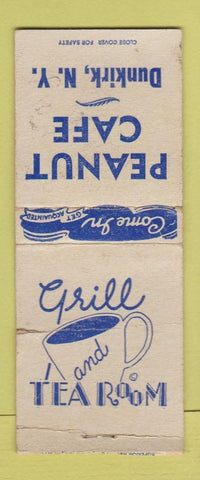 Matchbook Cover - Peanut Cafe Dunkirk NY BOBTAIL WORN