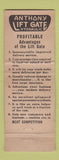 Matchbook Cover - Norman Flanigan Anthony Lift Gates Louisville KY WEAR