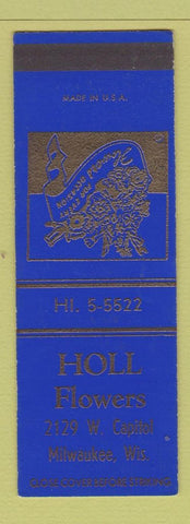 Matchbook Cover - Holl Flowers Milwaukee WI SAMPLE
