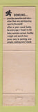 Matchbook Cover - Bruckner Lanes Brunswick Bowling Bronx NY New York City