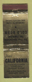Matchbook Cover - Hotel California Oakland CA WEAR