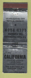 Matchbook Cover - Hotel California Oakland CA SILVER WEAR