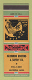 Matchbook Cover - McKinnon Roofing Jackson MS SAMPLE