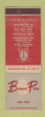 Matchbook Cover - Bemont Plaza Hotel New York City