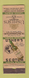 Matchbook Cover - Usher's Scotch Whisky Whiskey Garneau NYC WORN