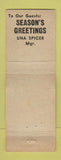 Matchbook Cover - Georgian Court Hotel Kansas City MO Christmas WORN