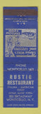 Matchbook Cover - Rustic Restaurant Monticello NY WEAR