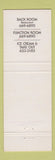 Matchbook Cover - Puritan Back Room Manchester NH