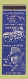 Matchbook Cover - Jack Waldor Life Insurance Real Estate Newark NJ
