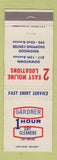 Matchbook Cover - Gardner 1 Hour Dry Cleaning East Moline IL