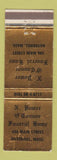 Matchbook Cover - N Power O'Connor Funeral Home Haverhill MA WEAR