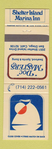 Matchbook Cover - Doc Masters Restaurant San Diego CA