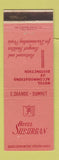 Matchbook Cover - Hotel Suburban East Orange Summit NJ WEAR