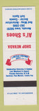 Matchbook Cover - Al's Shoes Nevada IA Dexter Red Wing Lincoln Highway Days