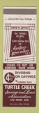 Matchbook Cover - Turtle Creek Savings and Loan PA