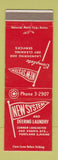Matchbook Cover - New System Deering Laundry Portland ME
