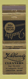 Matchbook Cover - Le Blanc's Cleaners Lewiston ME