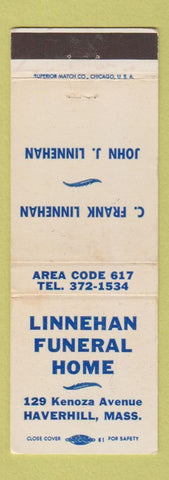Matchbook Cover - Linnehan Funeral Home Haverhill MA WEAR