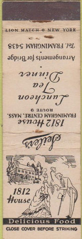 Matchbook Cover - Seiler's Restaurant Framingham Centre MA
