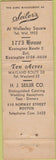 Matchbook Cover - Seiler's Restaurant Framingham Centre MA