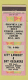 Matchbook Cover - City Laundry Dry Cleaners Jackson MS
