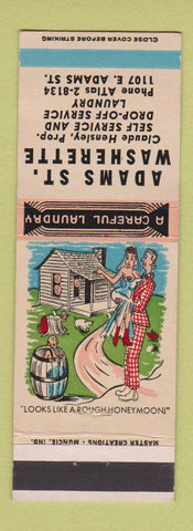 Matchbook Cover - Adams St Washerette Laundry