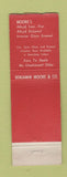 Matchbook Cover - Benjamin Moore Paints WEAR