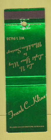 Matchbook Cover - Frank Kline
