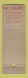 Matchbook Cover - Bal Tabarin New York City girlie WEAR