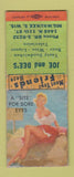 Matchbook Cover - Joe & Dee's Milwaukee WI pinup BOBTAIL