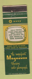 Matchbook Cover - Magnavox TV Soundview Radio  WEAR