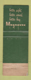 Matchbook Cover - Magnavox TV Soundview Radio  WEAR