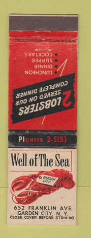 Matchbook Cover - Well of the Sea Garden City NY