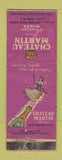 Matchbook Cover - Chateau Martin Wines New York City girlie WORN