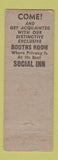 Matchbook Cover - Social Inn Salt Lake City UT WORN