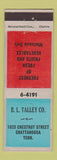 Matchbook Cover - BL Talley Fruits Vegetables Chattanooga TN