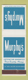 Matchbook Cover - Murphy's Stores
