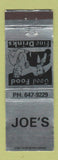 Matchbook Cover - Joe's Restaurant Canton IL WEAR