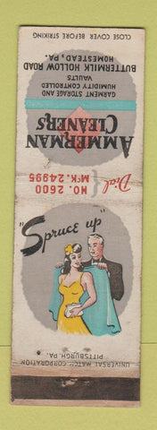 Matchbook Cover - Ammerman Cleaners Homstead PA girlie WEAR
