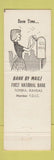 Matchbook Cover - First National Bank Topeka KS