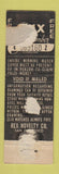 Matchbook Cover - Vig Vitamin B CLIX WORN BACK