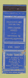 Matchbook Cover - Park Tavern Pittsburgh PA no music or dancing WEAR