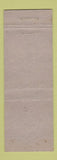 Matchbook Cover - Park Tavern Pittsburgh PA no music or dancing WEAR