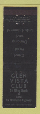 Matchbook Cover - Glen Vista Club