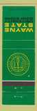 Matchbook Cover - Wayne State University Book Store Detroit MI
