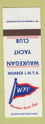 Matchbook Cover - Waukegan Yacht Club IL